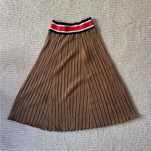 ATM ribbed cotton silk skirt